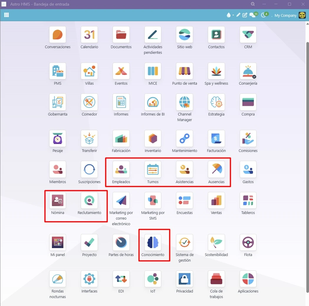 Módulos Odoo personal
